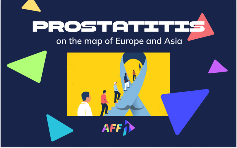 Cover: map of prostatitis prevalence across Europe and Asia